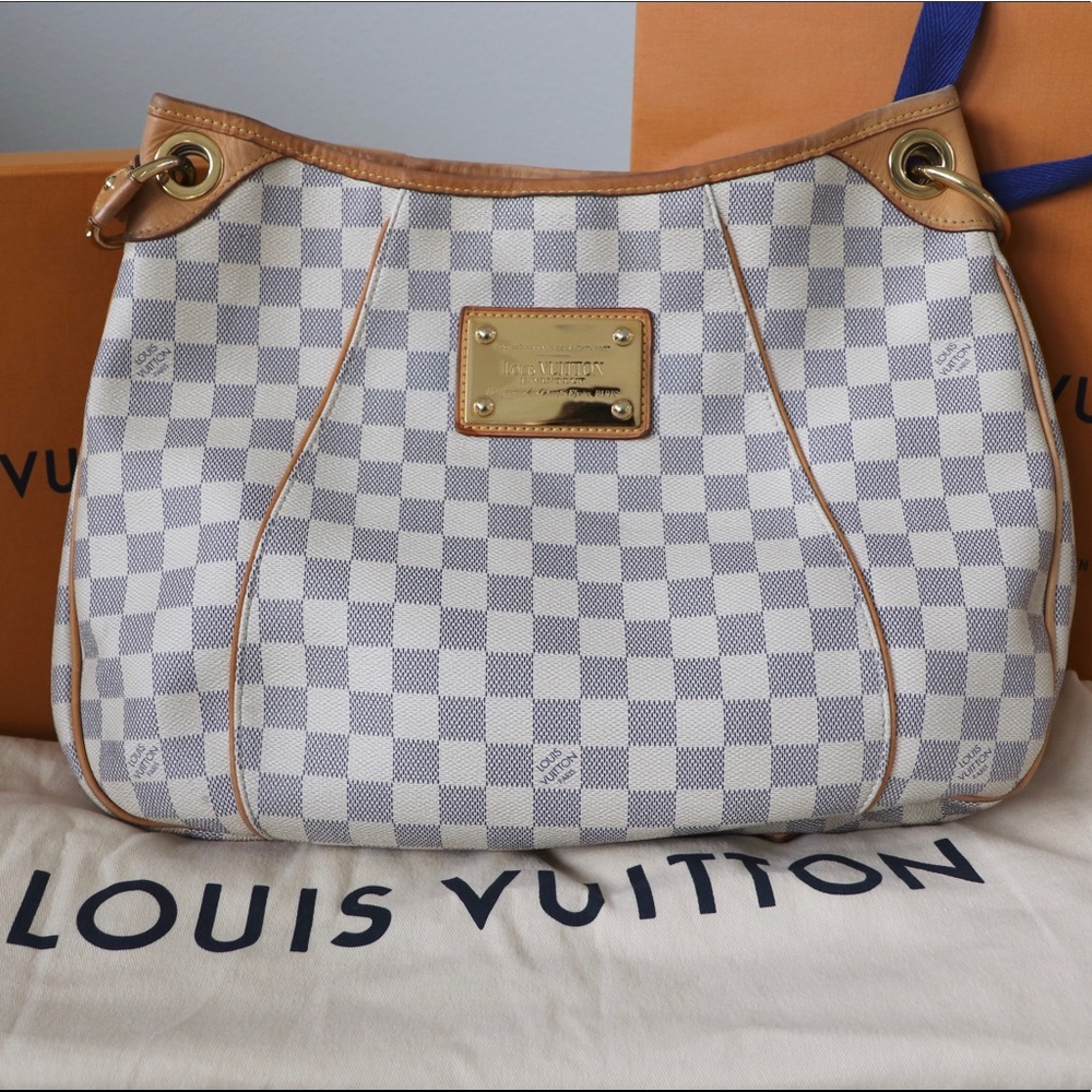 Authentic Louis Vuitton Galliera GM checkered